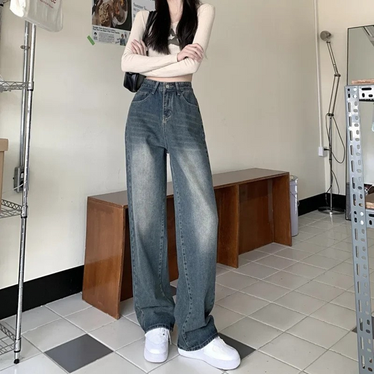 Baggy Jeans Damen | High Waist Weit