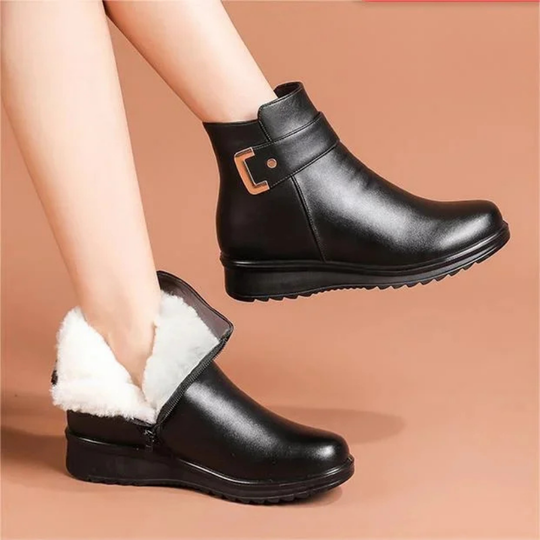 Damen Winter Stiefel | Ankle Warm Casual mit Absatz