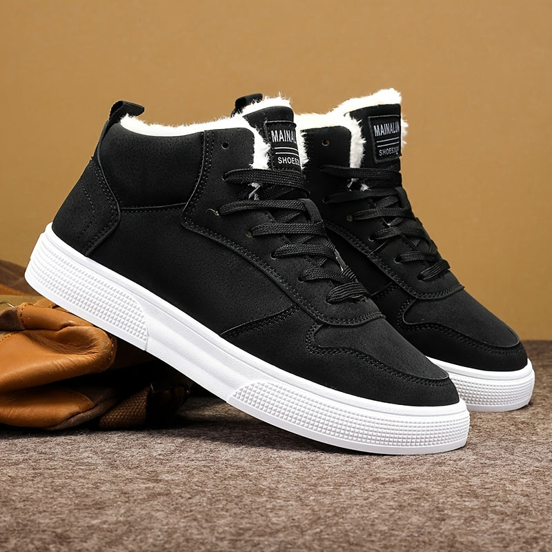 Winterschuhe Herren | Schnürung Hoher Schnitt Sneaker Stil