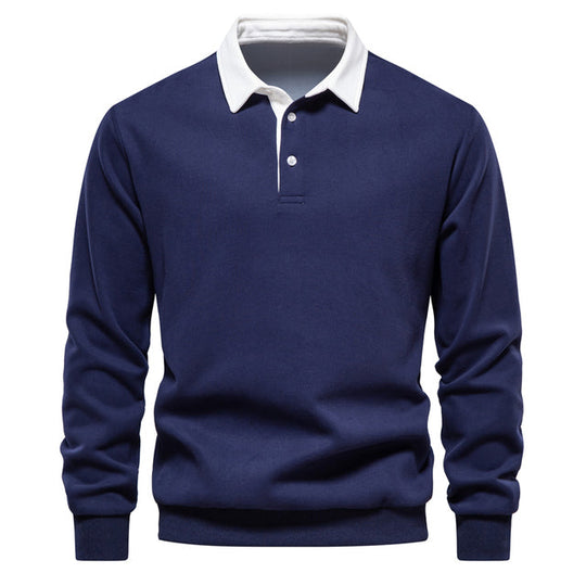Langarm Polo Pullover Herren | Smart Casual Stil