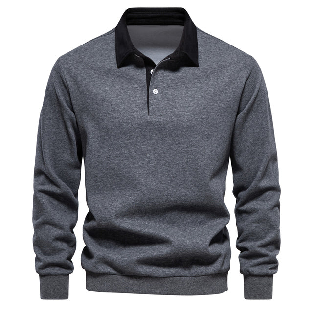 Langarm Polo Pullover Herren | Smart Casual Stil