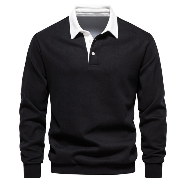 Langarm Polo Pullover Herren | Smart Casual Stil
