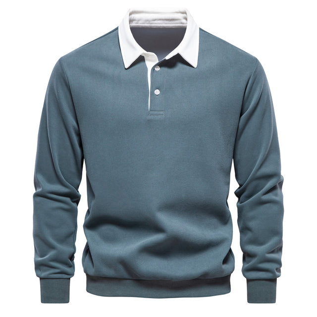 Langarm Polo Pullover Herren | Smart Casual Stil