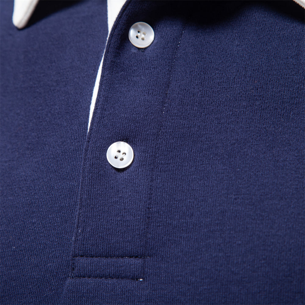Langarm Polo Pullover Herren | Smart Casual Stil