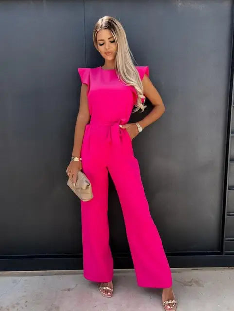 Jumpsuit mit Gürtel für Damen