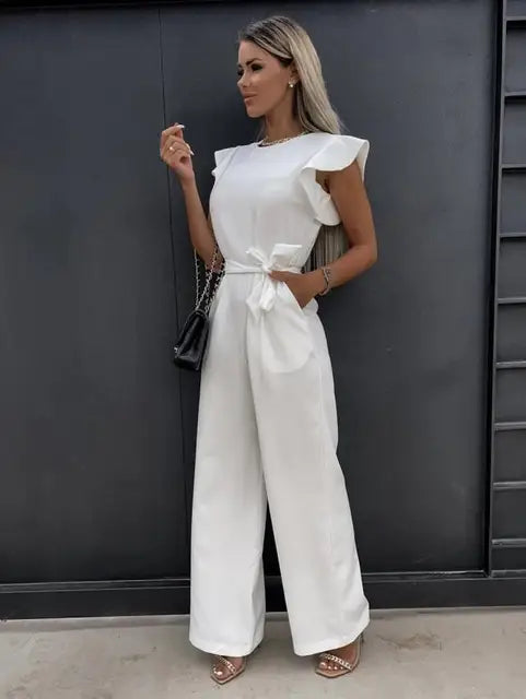 Jumpsuit mit Gürtel für Damen