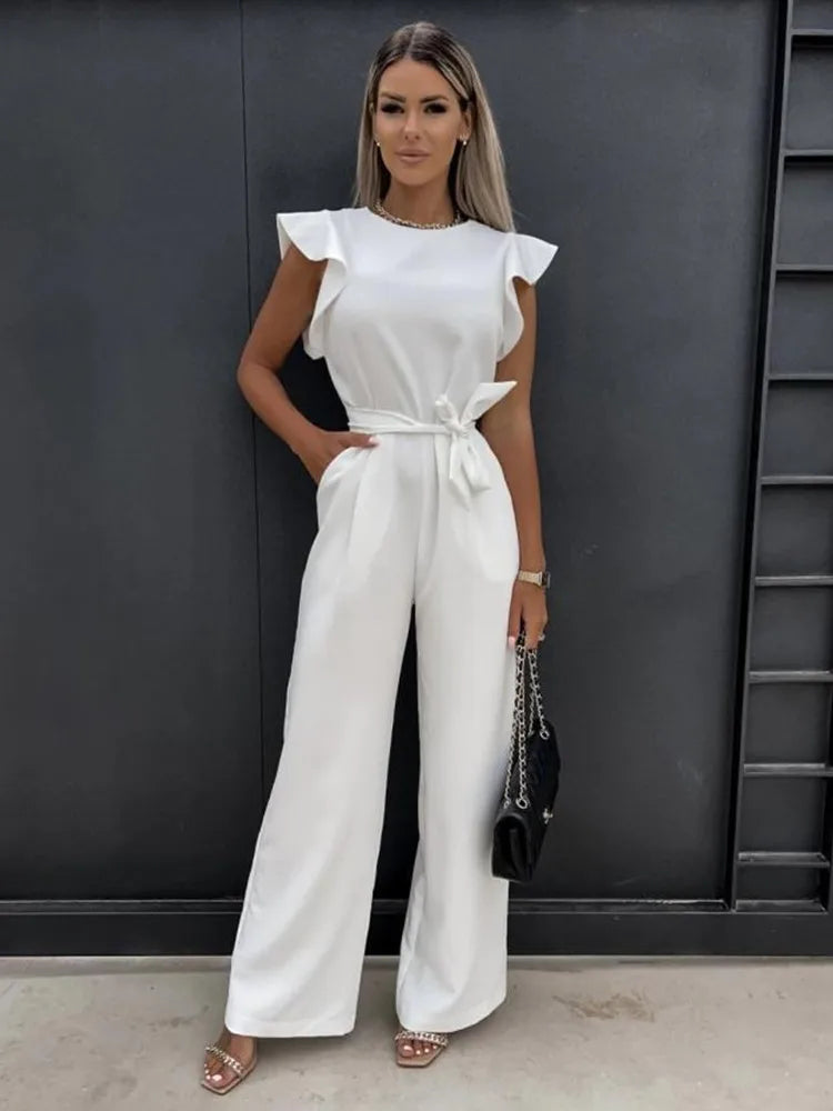 Jumpsuit mit Gürtel für Damen