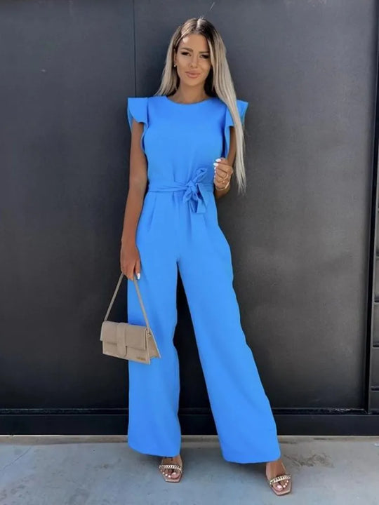 Jumpsuit mit Gürtel für Damen