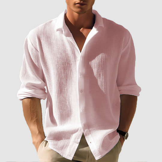 Herren Lässiges Button Down Hemd | Vielseitig Langarm Hemden