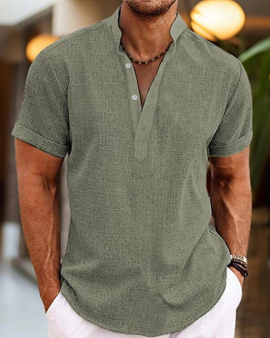 Herren Elegantes V-Ausschnitt Poloshirt | Bequem und Stilvoll