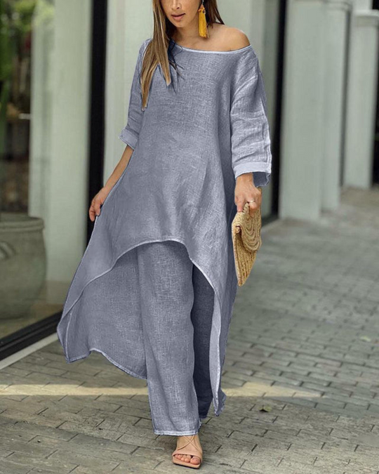 Damen Bequemes Trend Freizeitset | Sommerlich