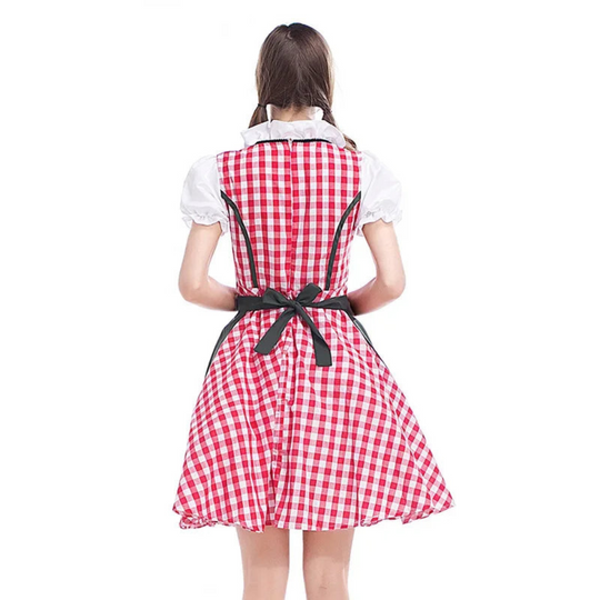 Damen Klassisches Trachtenkleid | Modernes Dirndl für Oktoberfest