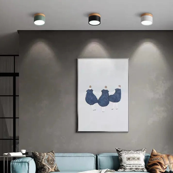 Minimalistische LED Deckenleuchte | Zylindrische Form