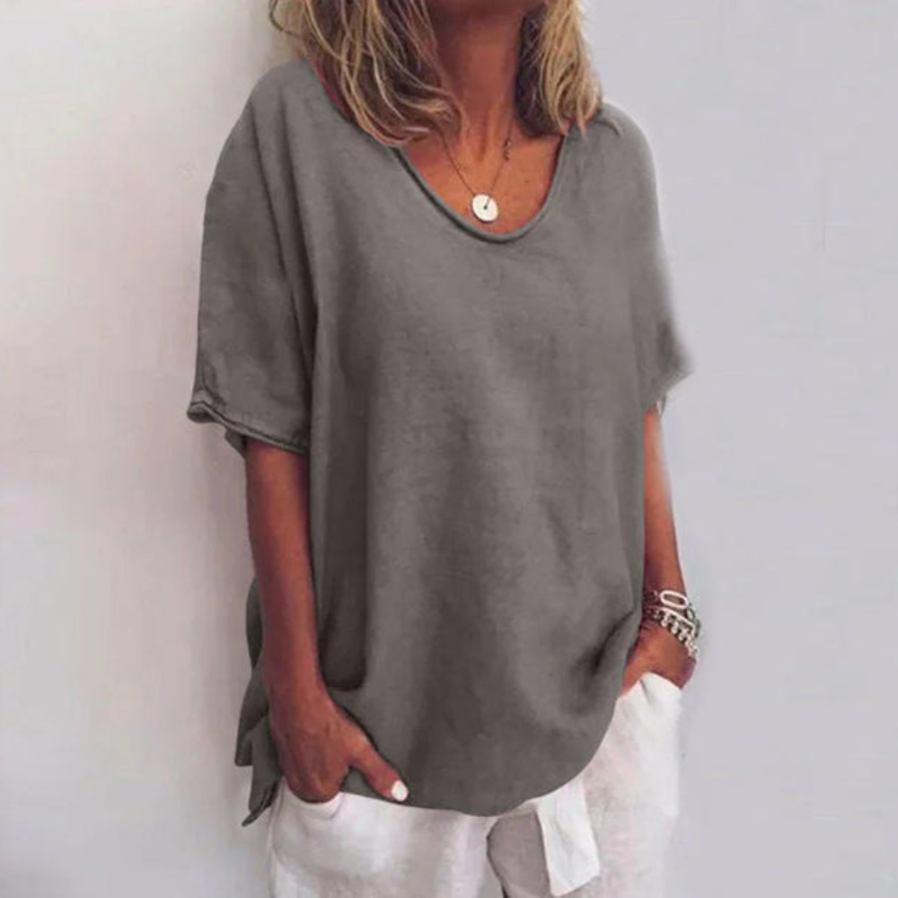 Damen Klassische Elegante Bluse | Kurzarm