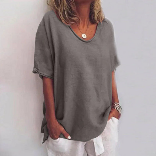 Damen Klassische Elegante Bluse | Kurzarm