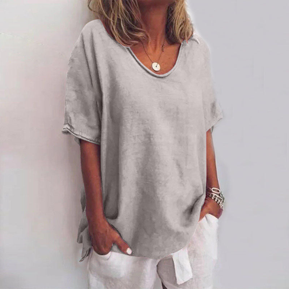 Damen Klassische Elegante Bluse | Kurzarm