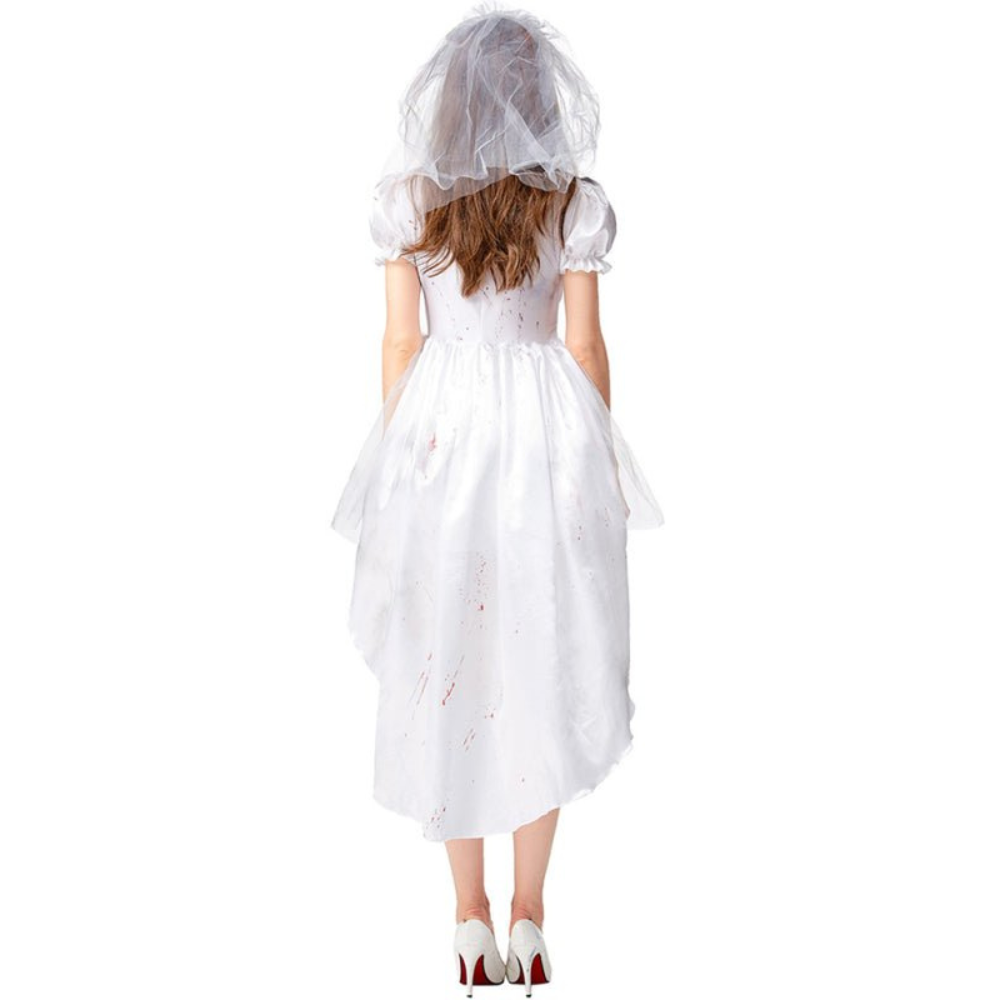 Damen Halloween Brautkleid | Tüllrock mit Schleier