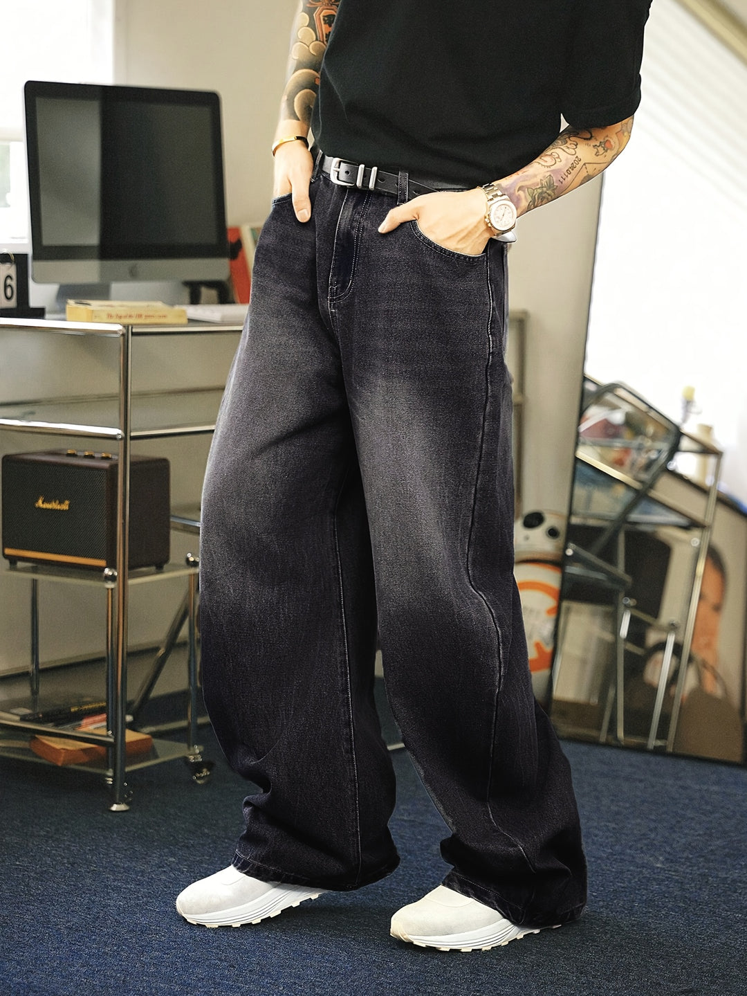 Baggy Jeans Herren | Lockerer Schnitt Mit Vintage-Waschung