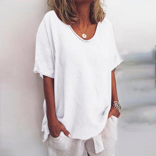 Damen Klassische Elegante Bluse | Kurzarm