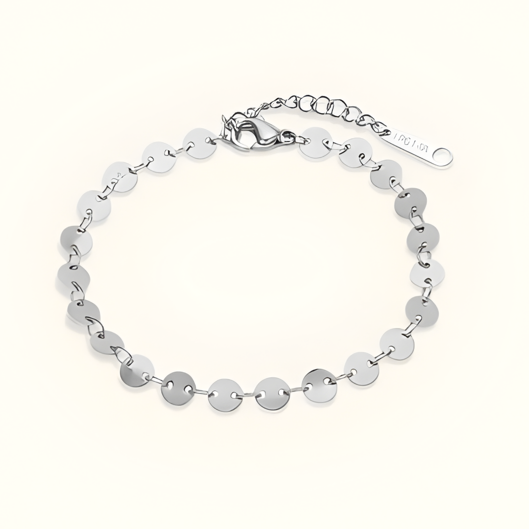 Damen Armband | Rundes Scheiben-Kettendesign