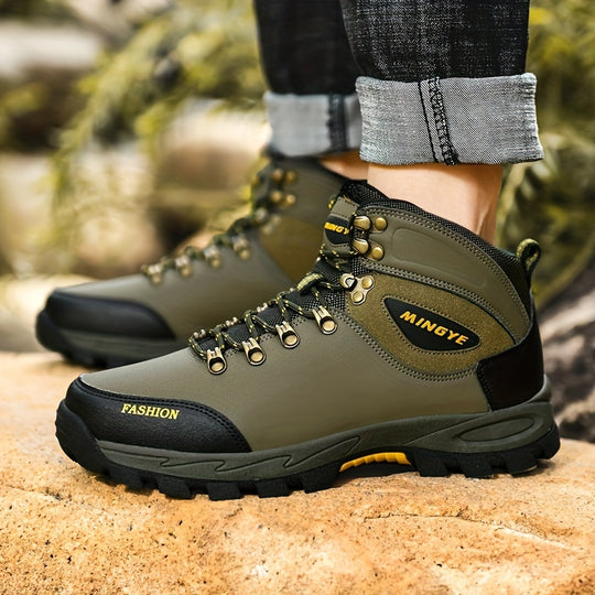 Winterschuhe Herren | Outdoor Stiefel Mit Hohem Schnitt Und Schnürung
