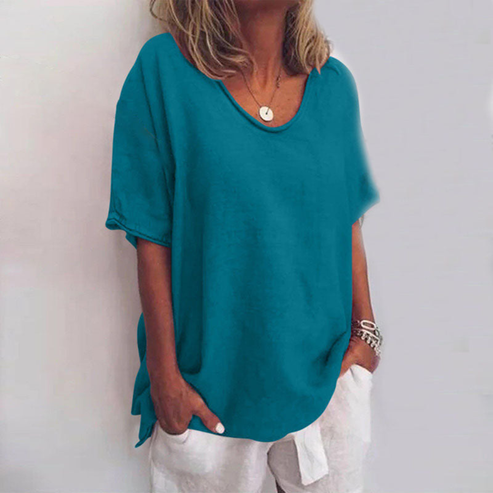 Damen Klassische Elegante Bluse | Kurzarm