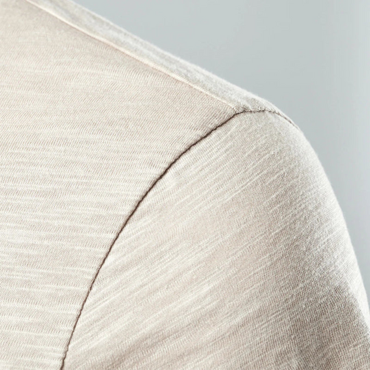 Herren T-Shirt mit Knopfleiste | Kurzarm Shirt mit Rundhals und Slim Fit