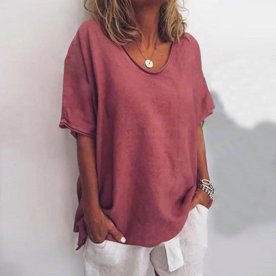 Damen Klassische Elegante Bluse | Kurzarm