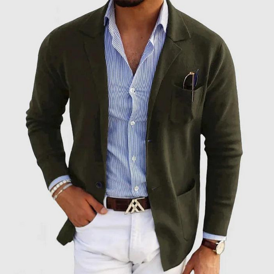 Herren Klassische Strickjacke Mit Taschen | Langärmelig