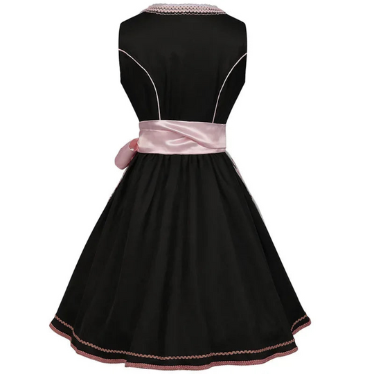 Damen Traditionelles Besticktes Dirndl Kleid | Midi