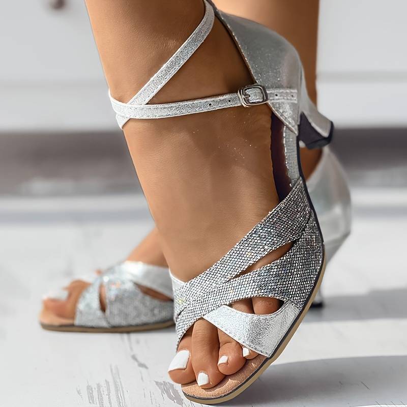 Lara | Elegante Pailletten-Sandalen