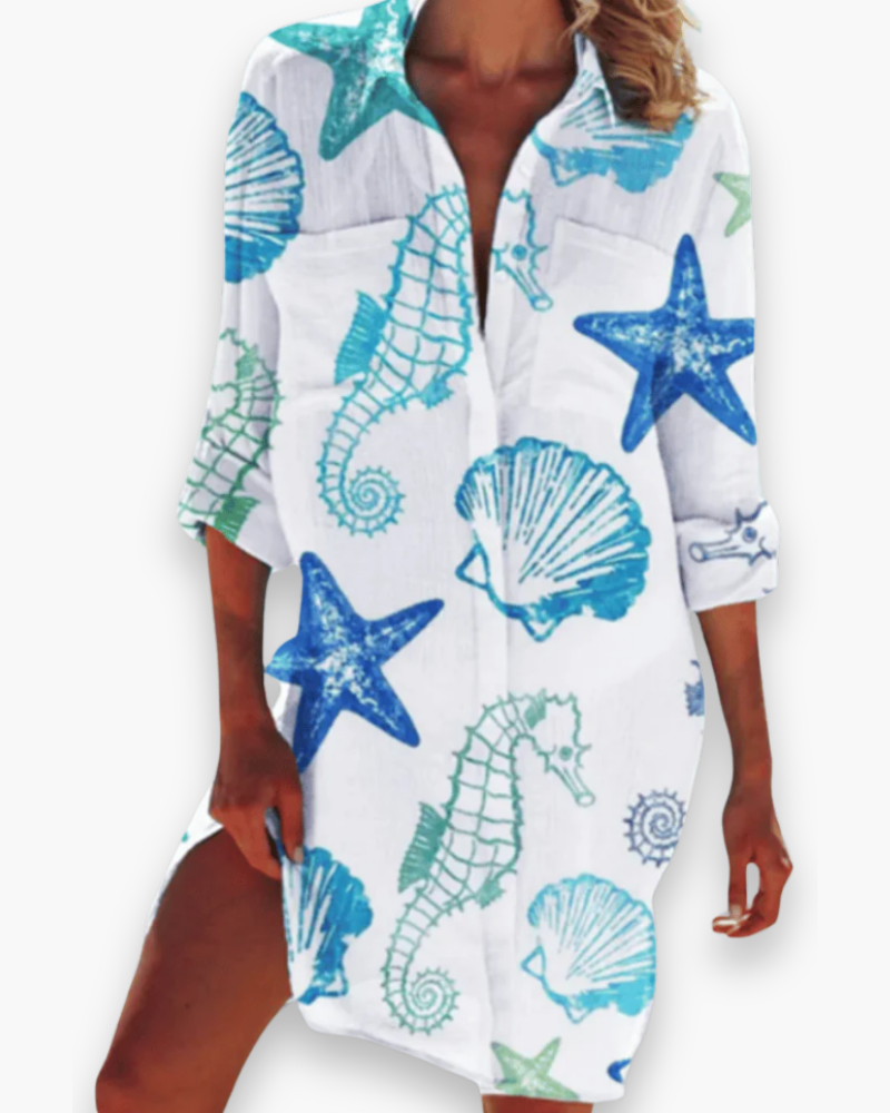 Damen Hemd Kleid für den Sommer | Leicht & Locker