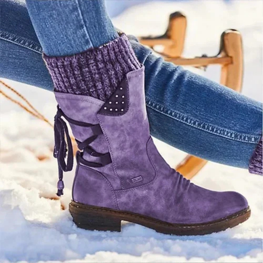 Winter Stiefelette Damen Warm Gefüttert | Komfort Rutschfest