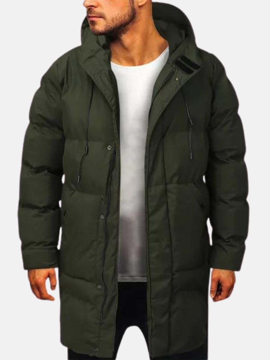 Parka Herren Winterjacke Warm | Leicht Gefüttert Schlank