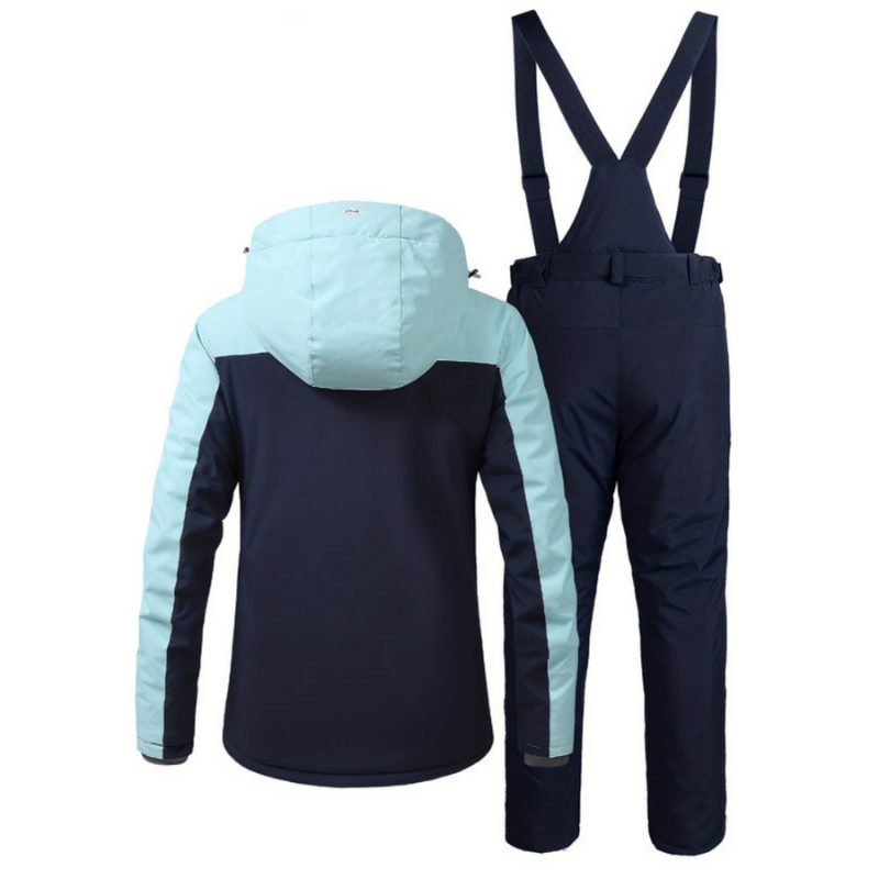 Damen Skianzug Winter | Zweiteilig Outdoor mit Kapuze