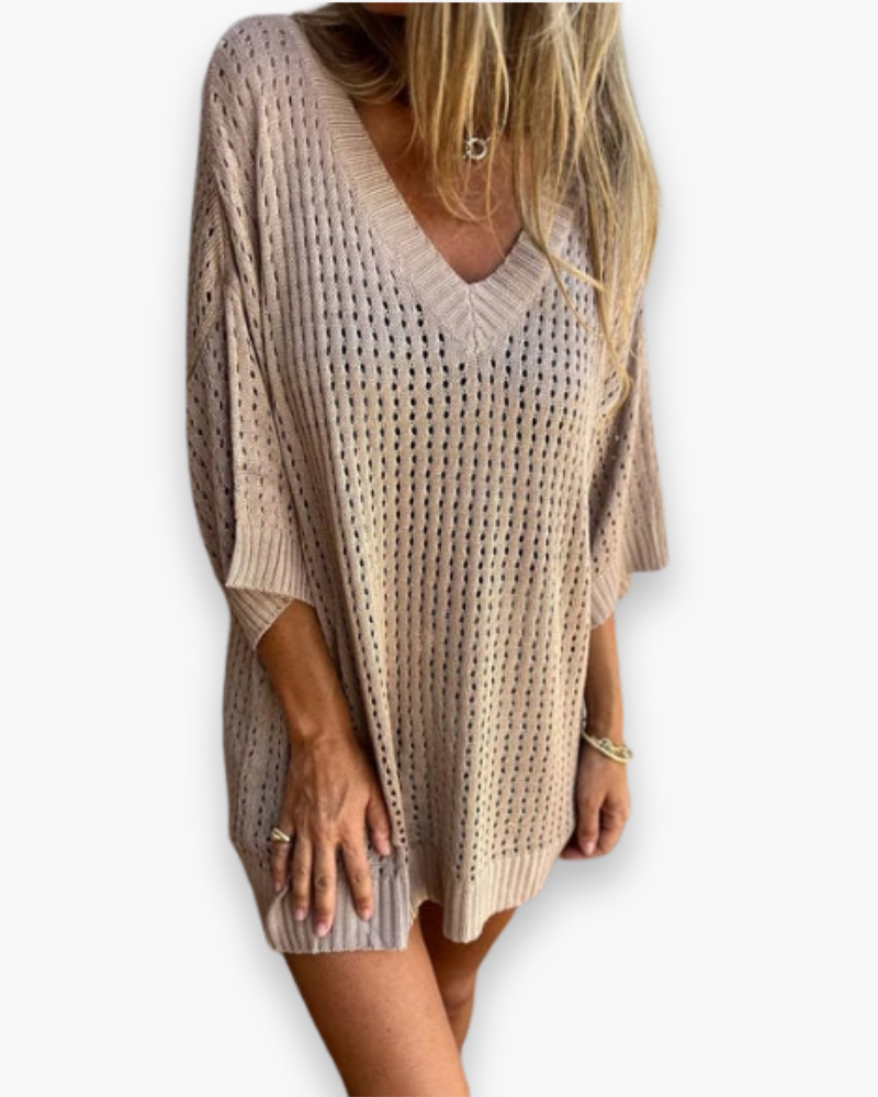Damen Elegantes Freizeit Top | V-Ausschnitt Tops Damen