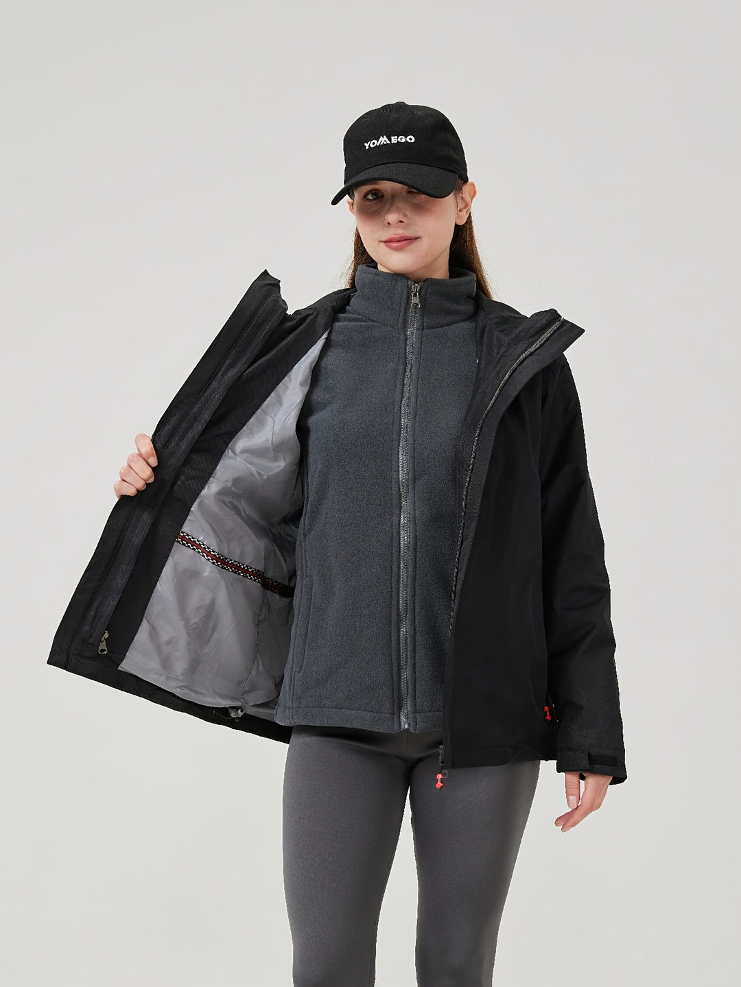 Damen Skijacke Winter | Sportlich mit Kapuze