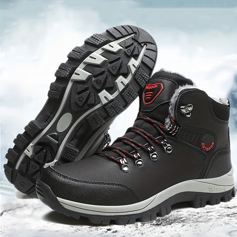 Winterschuhe Herren | Schnürstiefel Mit Hohem Schaft Und Innenfutter