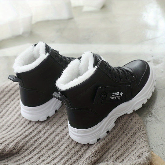 Winterschuhe Damen Stiefel | High-Top mit Schnürung
