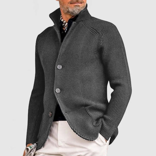 Herren Klassische Strickjacke | Taschen Und Knopfverschluss