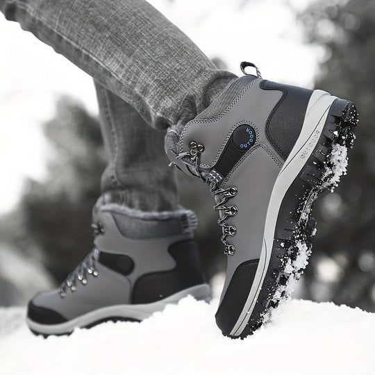 Winterschuhe Herren | Schnürstiefel Mit Hohem Schaft Und Innenfutter