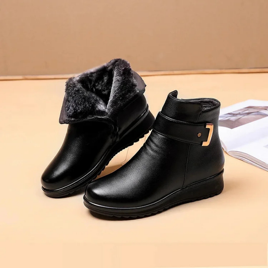 Damen Winter Stiefel | Ankle Warm Casual mit Absatz