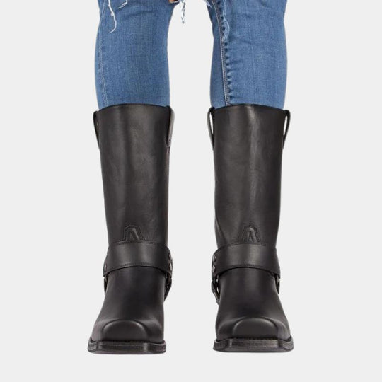 Damen Stiefel Cowboy Western Look | Bequem Schlank Modern