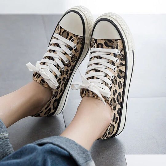 Leopardenmuster Sneaker Schuhe für Damen