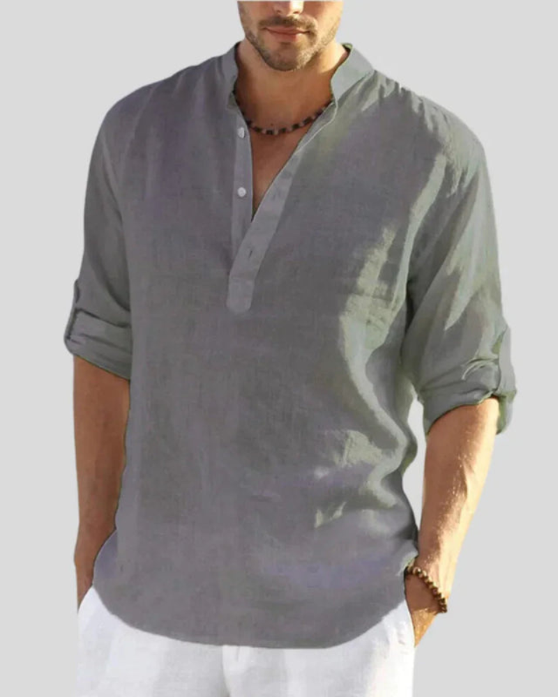 Herren Hemd mit Kragen | Bequemes & Elegantes Langarmhemd