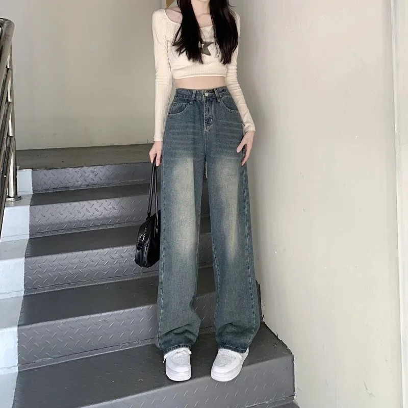 Baggy Jeans Damen | High Waist Weit