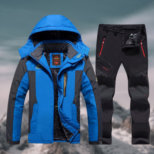 Herren-Winter-Set mit Kapuze | Outdoor-Jacke mit passender Hose
