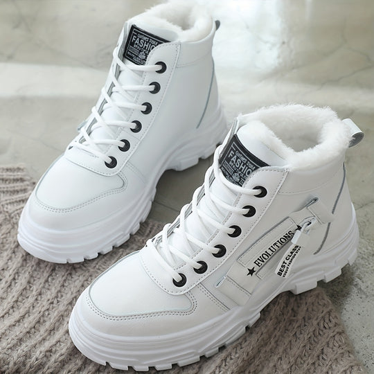 Winterschuhe Damen Stiefel | High-Top mit Schnürung