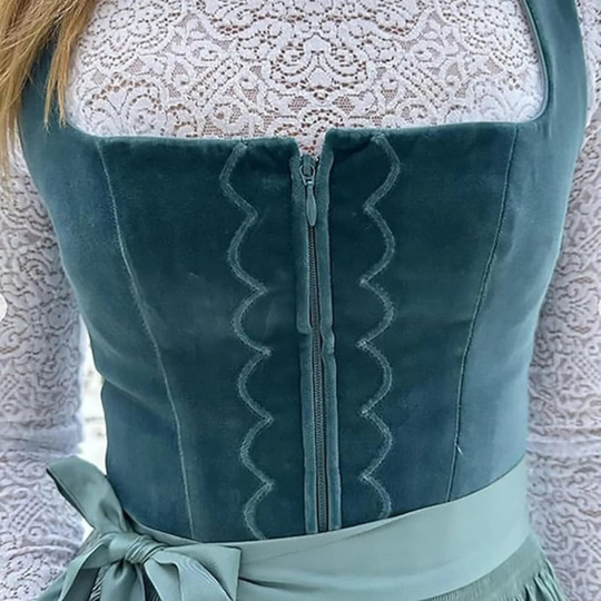 Damen Elegantes Vintage Dirndl Kleid | Festlich