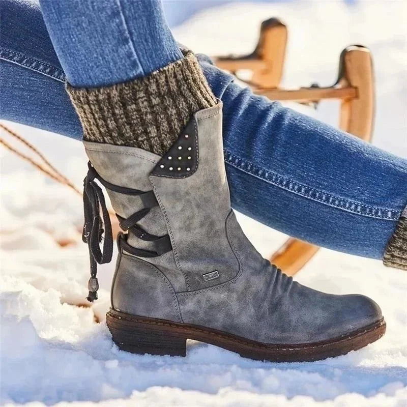 Winter Stiefelette Damen Warm Gefüttert | Komfort Rutschfest